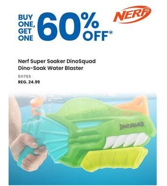 Toys R us Nerf super soaker dinosquad dino-soak water blaster offer