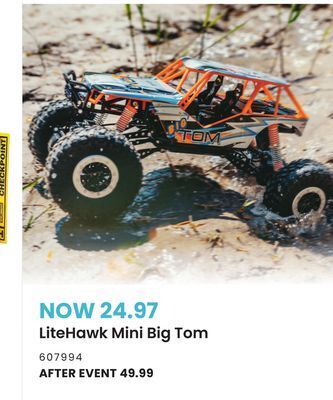 Toys R us Litehawk mini big tom offer