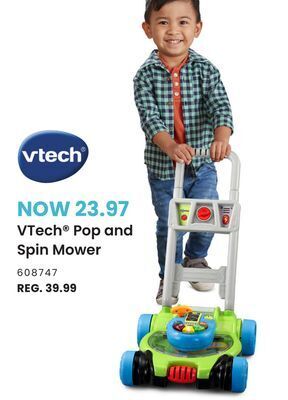 Toys R us Vtech® pop and spin mower offer