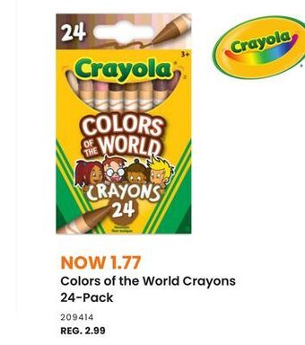 Toys R us Crayola colors of the world crayons 24-pack offer