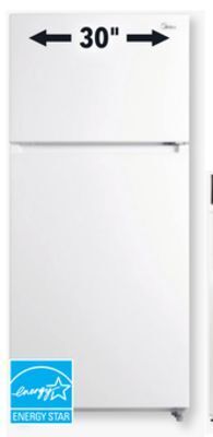 Lowe's Midea 18 cu.ft.refrigerator offer