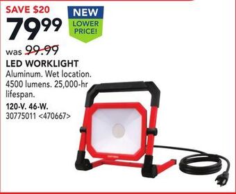 Lowe's Craftsman led worklight offer
