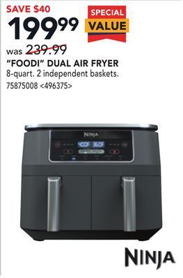 Lowe's Ninja foodi dual air fryer offer