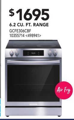 Lowe's Frigidaire gallery 6.2 cu. ft. range offer