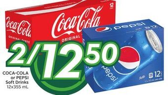 Sobeys Coca-cola or pepsi soft drinks offer
