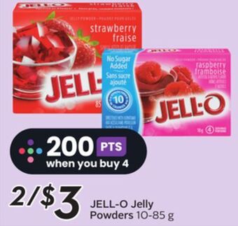 Sobeys Jell-o jelly powders offer
