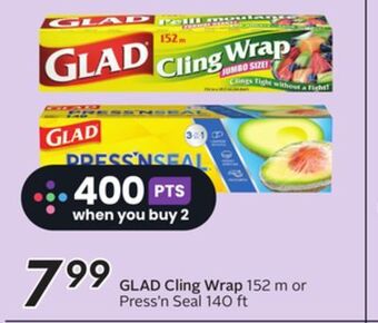 Sobeys Glad cling wrap offer