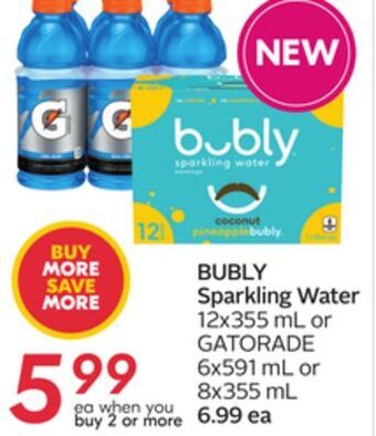 Sobeys Bubly sparkling water offer