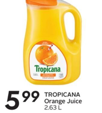 Sobeys Tropicana orange juice offer