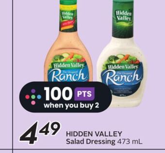 Sobeys Hidden valley salad dressing offer