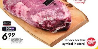 Sobeys Sterling silver fresh boneless whole eye of round offer