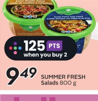 Sobeys Summer fresh salads offer