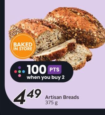 Sobeys Artisan breads offer