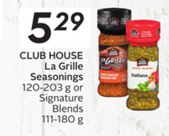 Sobeys Club house la grille seasonings offer
