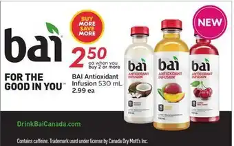 Sobeys Bai antioxidant infusion offer