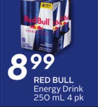 Sobeys Red bull energy drink offer
