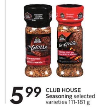 Sobeys Club house seasoning offer