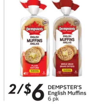 Sobeys Dempster's english muffins offer