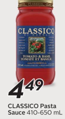 Sobeys Classico pasta sauce offer