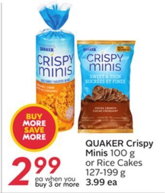 Sobeys Quaker crispy minis offer