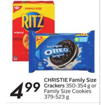 Sobeys Christie family size crackers offer