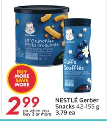 Sobeys Nestlé gerber snacks offer