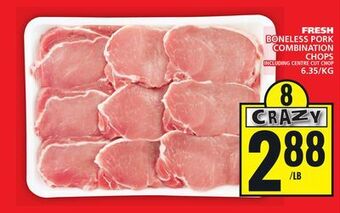 Food Basics Fresh boneless pork combination chops offer