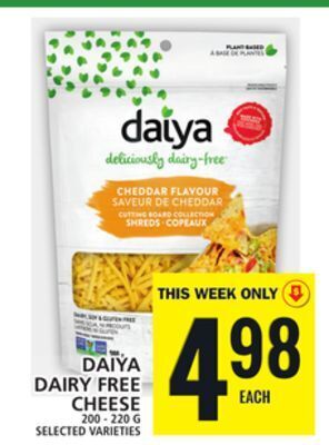 Food Basics Daiya dairy free cheese offer