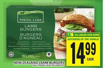 Food Basics New zealand lamb burgers offer