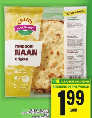 Food Basics Crispy naan offer