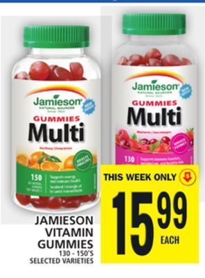 Food Basics Jamieson vitamin gummies offer