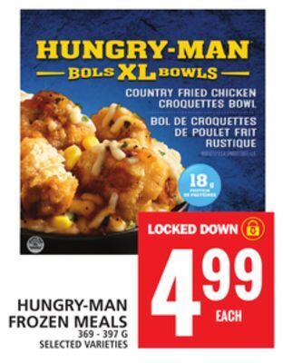 Food Basics Hungry-man frozen meals offer