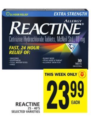 Food Basics Reactine offer