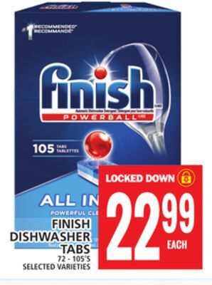 Food Basics Finish dishwasher tabs offer