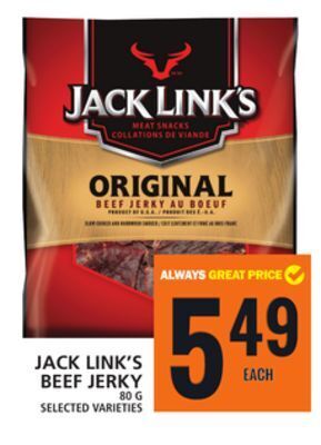 Food Basics Jack link's beef jerky offer