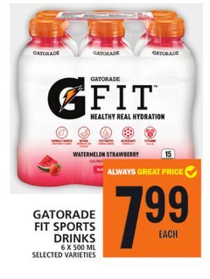 Food Basics Gatorade fit sports drinks offer