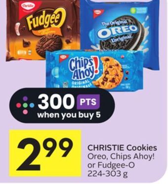 Foodland Christie cookies oreo, chips ahoy! or fudgee - o 224-303 g offer
