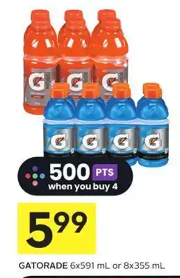 Foodland Gatorade 6x591 ml or 8x355 ml offer