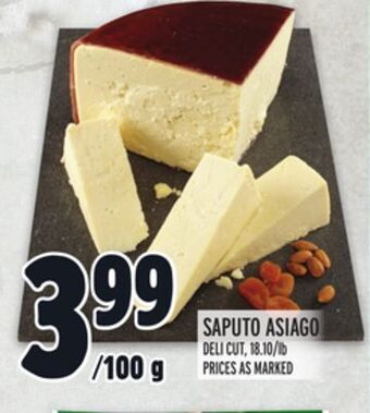 Metro Saputo asiago offer