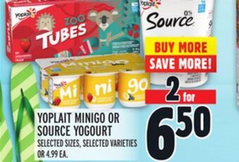 Metro Yoplait minigo or source yogourt offer