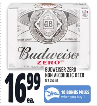 Metro Budweiser zero non alcoholic beer offer