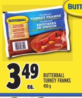 Metro Butterball turkey franks offer