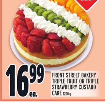 Metro Front street bakery triple fruit or triple strawberry custard cake offer