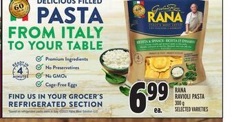 Metro Rana ravioli pasta offer