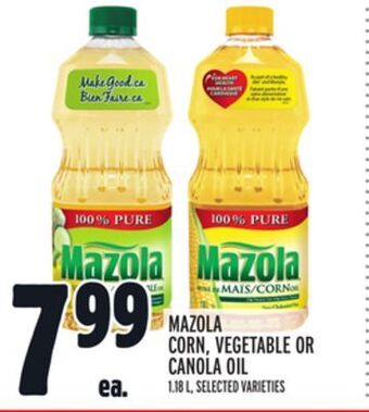 Metro Mazola corn, vegetable or canola oil offer