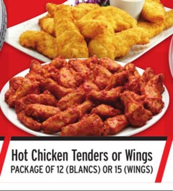 Metro Hot chicken tenders or wings offer