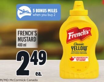 Metro French's mustard offer