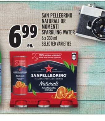Metro San pellegrino naturali or momenti sparkling water offer
