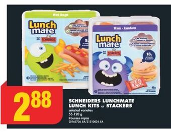 No Frills Schneiders lunchmate lunch kits or stackers, 55-120 g offer