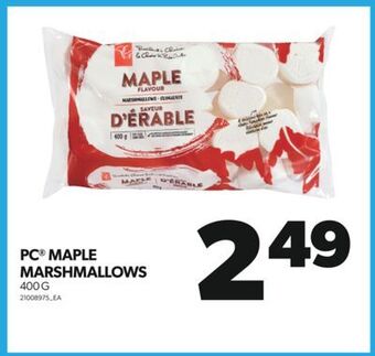 Real Canadian Superstore Pc® maple marshmallows, 400 g offer